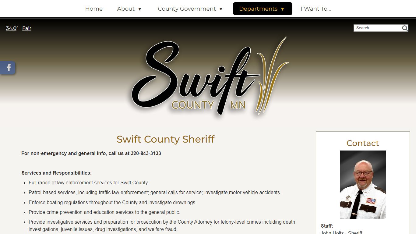 Sheriff - Swift County, MN
